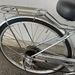 ９J21　シティサイクル２７サイズ　　６段変速オートライト　★自転車専門店の中古車です★　【消費税込み・防犯登録６００円込みの画像