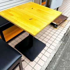テーブルレッグ 角ベース 2人用/1ポールの画像