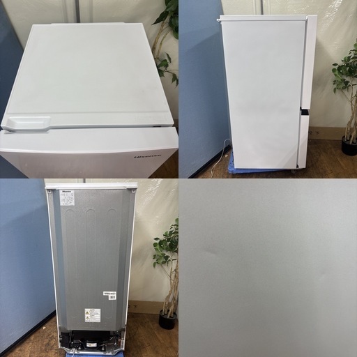I588 ? 2021年製♪ Hisense 冷蔵庫 (134L) 2ドア ⭐ 動作確認済 ⭐ クリーニング済