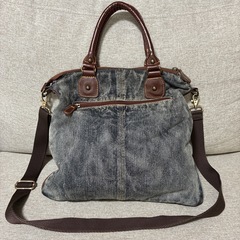 2wayデニムショルダーバッグの画像