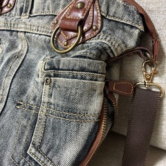2wayデニムショルダーバッグの画像