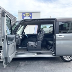 安心の総額表示！車検満たん★ダイハツタントカスタムXリミテッド電動スライドドアTVナビ！シートカバー★アルミホイールの画像