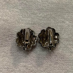 至急‼️CHANEL イヤリング ブラック　シルバー　ヴィンテージ　cocoの画像