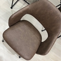 大理石風ダイニングテーブル、椅子セットの画像