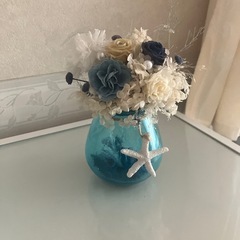 プリザーブドフラワー　ブルー系⑤の画像