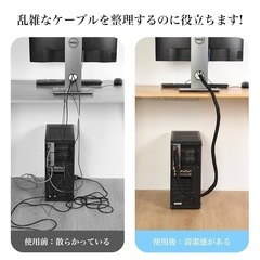 新品！AiQInu ケーブル収納スリーブ 全長3M 内径13mm 編組 ケーブルスリーブ DIY切断可能 配線カバー 配線隠し ケーブルカバー 絶縁 防塵 耐高温 耐摩耗性 配線 コード 隠し テレビ/コンピューター/自動車修理用 Cable storage ブラックの画像