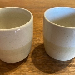 MOTTAINAI 陶器 湯飲み 2個セットの画像