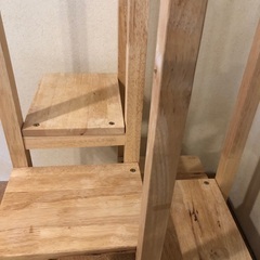 木製ハンガーラックの画像