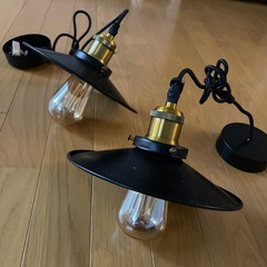  ⚜️2個セット　ヴィンテージ風 ペンダントライトの画像