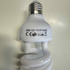 電球型蛍光ランプ　45w 5コの画像