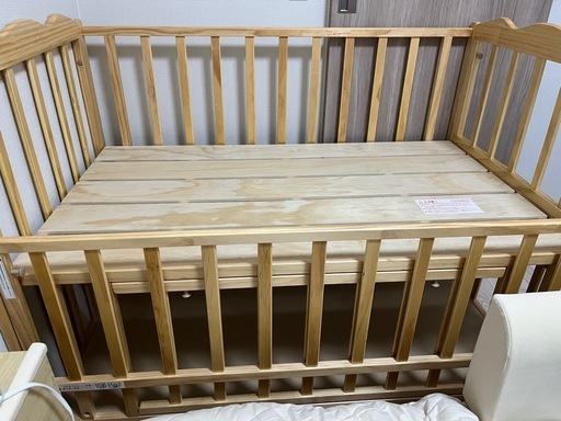 ベビーベッド＊アカチャンホンポ　大和屋　Wオープンすのこベビーベッド