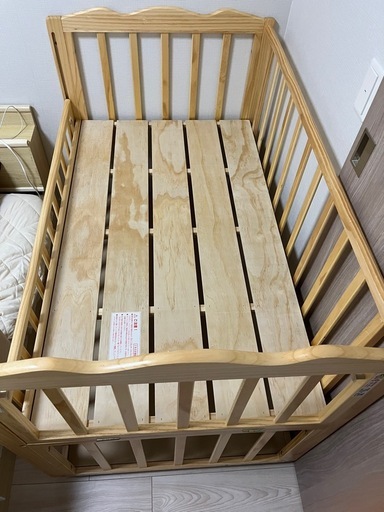 ベビーベッド＊アカチャンホンポ　大和屋　Wオープンすのこベビーベッド
