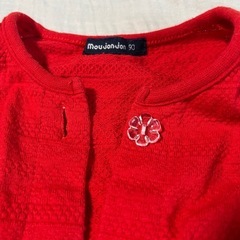【美品】moujonjon カーディガン　サイズ90の画像
