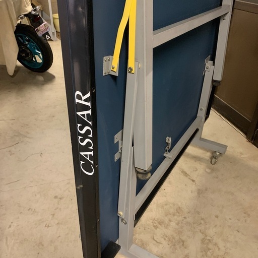 【中古】CASSAR 折りたたみ卓球台 青　※要現物確認　　