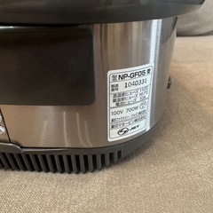 象印マホービンIH炊飯器 NPGF05 の画像