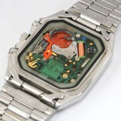 希少 80年代 ジャンク 不動 CITIZEN クオーツ式腕時計 8950-083083 Y 3針 アナデジ ベンツ針 CQ純正ブレス 札幌市 清田区 平岡の画像