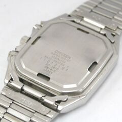 希少 80年代 ジャンク 不動 CITIZEN クオーツ式腕時計 8950-083083 Y 3針 アナデジ ベンツ針 CQ純正ブレス 札幌市 清田区 平岡の画像