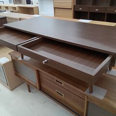 リユースのサカイ栃木店★ジモティ割あり★  ライティングデスク ブラウン W110×D48×H38 クリーニング済み TC10803の画像