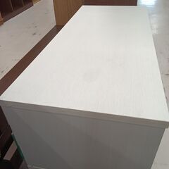 リユースのサカイ栃木店★ジモティ割あり★  TV台 ホワイト W79×D34×H34 クリーニング済み TC10803の画像