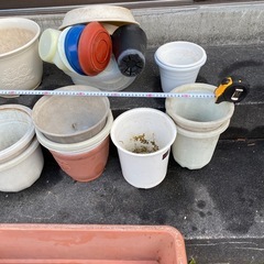 プラスチックの花壇用鉢の画像