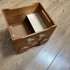 SNOOPY おもちゃ箱　昭和　ビンテージ　台車の画像
