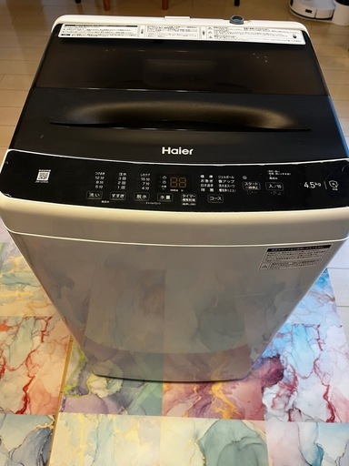 極美品✴︎Haier  ハイアール JW-U45A 全自動洗濯機4.5kg