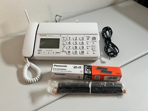 Panasonic FAX 電話機 KX-PD215-W 子機付き