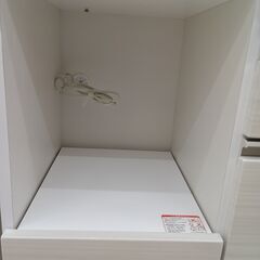 リユースのサカイ栃木店★ジモティ割あり★ シギヤマ家具 食器棚 ホワイト W120.5×D48×H200 クリーニング済み TC10807の画像