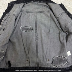 超激レア‼️SEQUEL DAMAGE DENIM JACKET BLACK FRAGMENT 藤原ヒロシの画像