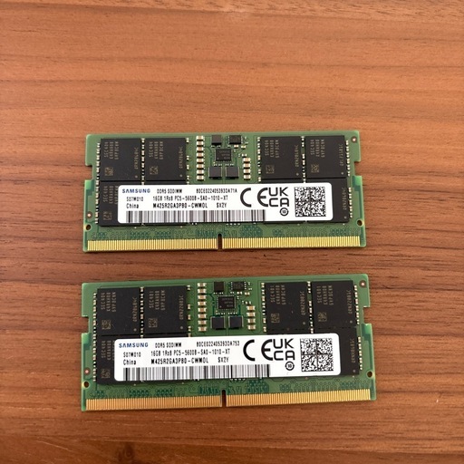 Samsung パソコンメモリー