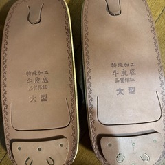 新品メンズ雪駄（黒）の画像