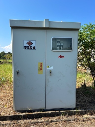 キュービクル式高圧受電設備　170kVA　60Hz　形式PS-1616　屋外用　2011年製