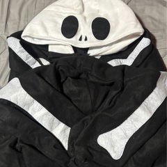ハロウィン等 着ぐるみ スカル オールインワンの画像