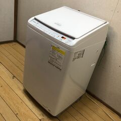 極上超美品 2023年製 HITACHI 日立 8kg 「AIお洗濯」で節水・節電！ナイアガラビート洗浄 洗濯乾燥機 BW-DV80H ビートウォッシュ　【糸島市内 送料無料】88266-2-②-010の画像