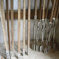 曲がり直し、木造建築用　ブレース　仮筋交い、垂直調整、中古品です。の画像