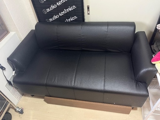 2人掛けソファ黒