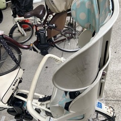 ブリヂストン　bikke　ビッケ　電動自転車　リアチャイルドシート　後ろ乗せの画像