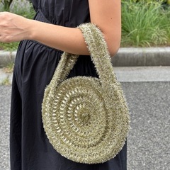 ハンドバッグ　レディースバッグ　プルタブバッグ　ハンドメイドバッグの画像