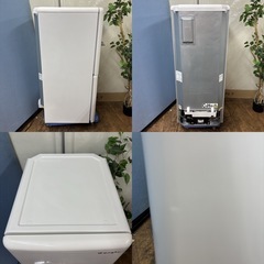 I624 🌈 ジモティー限定価格！ 人気のレトロデザイン♪ e angle 冷蔵庫 (149L) ⭐ 動作確認済 ⭐ クリーニング済の画像