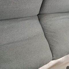 リユースのサカイ栃木店★ジモティ割あり★  ソファー2人用 グレー W145×D80×H80 クリーニング済み TC10813の画像