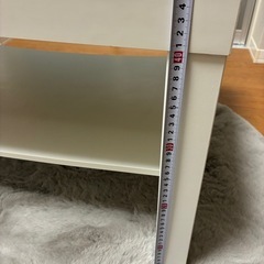 家具　ローテーブル　ホワイトの画像