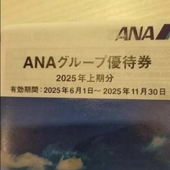 ANA株主優待券の画像