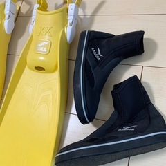 GULL長さ約50㎝フィン黄色Sサイズ23㎝〜24.5㎝ の画像