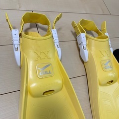 GULL長さ約50㎝フィン黄色Sサイズ23㎝〜24.5㎝ の画像