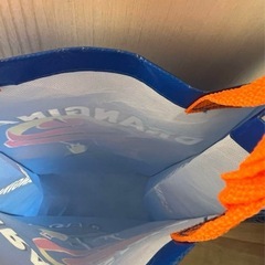 ORANGINA バッグ 青 オレンジハンドル②の画像