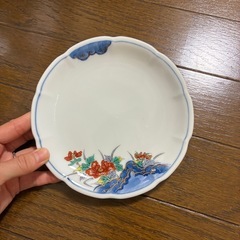 ⑥和皿　一枚　青の画像