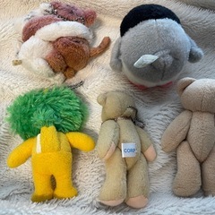 小さめのぬいぐるみセット　熊　トラ　ペンギン　ライオンくんの画像