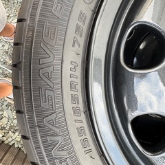新車外しスペーシアギア53系タイヤホイールセットの画像