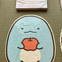 ノンタンパズル（木製）すみっこぐらし・リラックマパズル（箱・ケース付）の画像