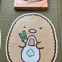 ノンタンパズル（木製）すみっこぐらし・リラックマパズル（箱・ケース付）の画像